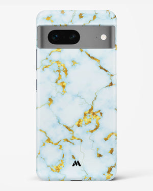 White Gold Marble Hard Case Phone Cover-(Google)