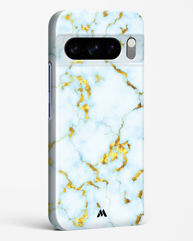 White Gold Marble Hard Case Phone Cover-(Google)