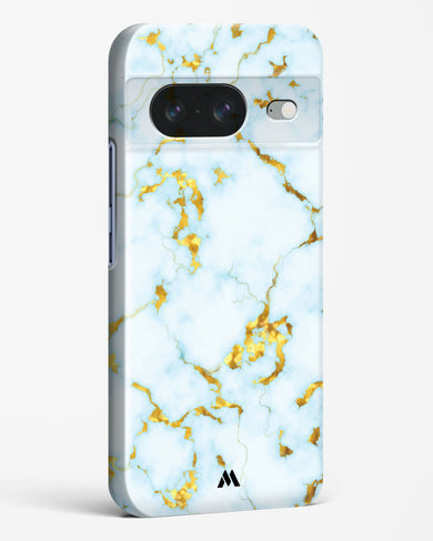 White Gold Marble Hard Case Phone Cover-(Google)