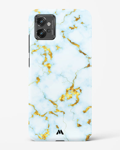 White Gold Marble Hard Case Phone Cover (Motorola)
