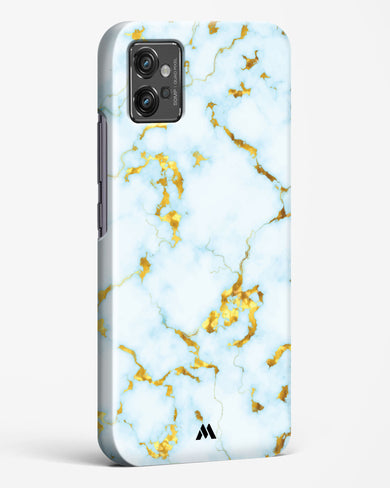 White Gold Marble Hard Case Phone Cover (Motorola)