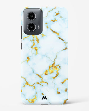 White Gold Marble Hard Case Phone Cover (Motorola)