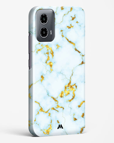 White Gold Marble Hard Case Phone Cover (Motorola)