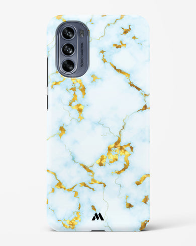 White Gold Marble Hard Case Phone Cover (Motorola)