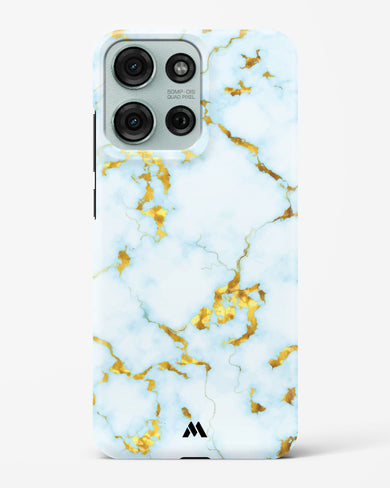 White Gold Marble Hard Case Phone Cover (Motorola)