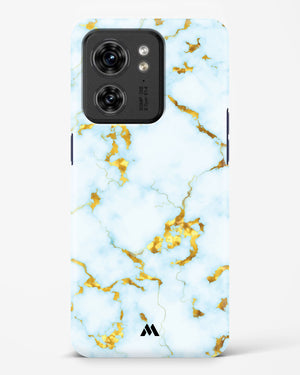 White Gold Marble Hard Case Phone Cover (Motorola)