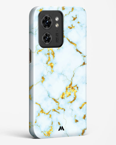 White Gold Marble Hard Case Phone Cover (Motorola)