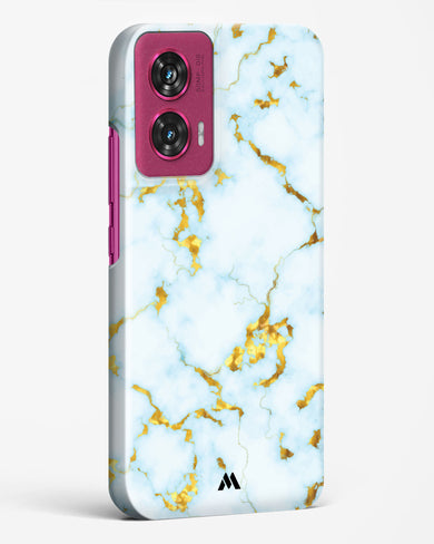 White Gold Marble Hard Case Phone Cover (Motorola)