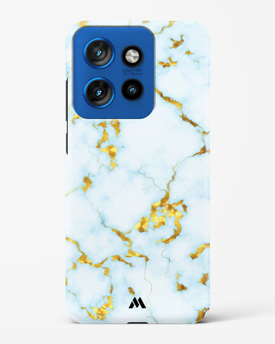White Gold Marble Hard Case Phone Cover (Motorola)