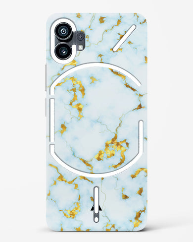 White Gold Marble Hard Case Phone Cover-(Nothing)