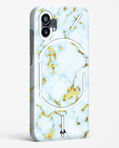 White Gold Marble Hard Case Phone Cover-(Nothing)