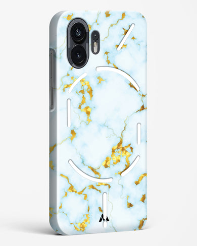 White Gold Marble Hard Case Phone Cover (Nothing)