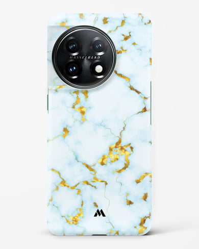 White Gold Marble Hard Case Phone Cover-(OnePlus)