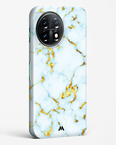 White Gold Marble Hard Case Phone Cover-(OnePlus)