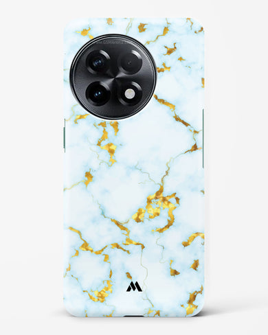 White Gold Marble Hard Case Phone Cover-(OnePlus)