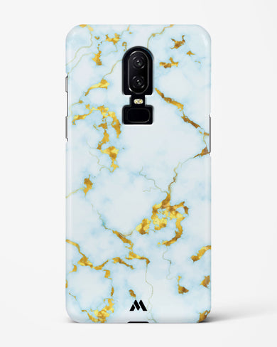 White Gold Marble Hard Case Phone Cover-(OnePlus)