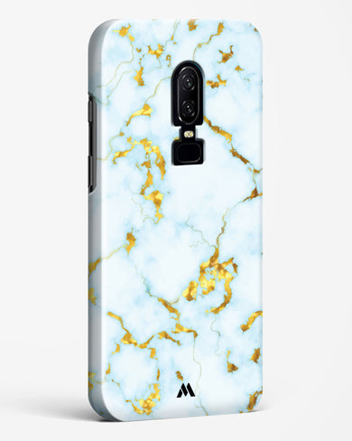 White Gold Marble Hard Case Phone Cover-(OnePlus)