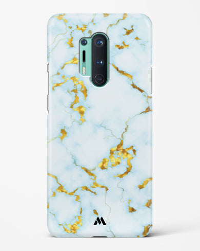 White Gold Marble Hard Case Phone Cover-(OnePlus)