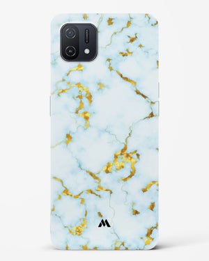 White Gold Marble Hard Case Phone Cover (Oppo)