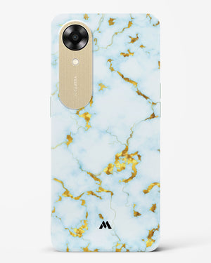 White Gold Marble Hard Case Phone Cover (Oppo)