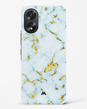 White Gold Marble Hard Case Phone Cover (Oppo)