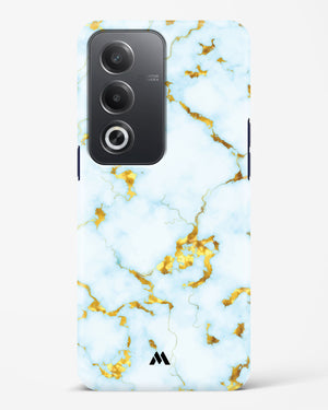 White Gold Marble Hard Case Phone Cover (Oppo)