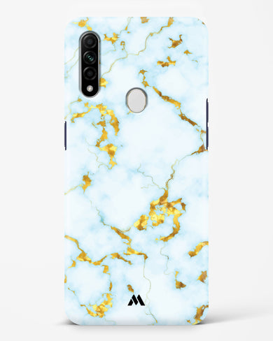 White Gold Marble Hard Case Phone Cover (Oppo)