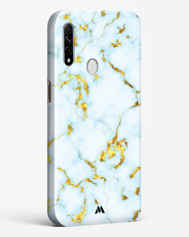 White Gold Marble Hard Case Phone Cover (Oppo)