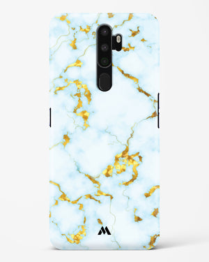 White Gold Marble Hard Case Phone Cover (Oppo)