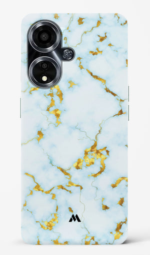 White Gold Marble Hard Case Phone Cover (Oppo)