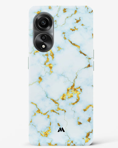 White Gold Marble Hard Case Phone Cover (Oppo)