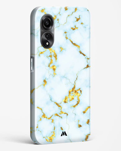 White Gold Marble Hard Case Phone Cover (Oppo)