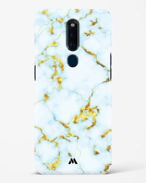 White Gold Marble Hard Case Phone Cover (Oppo)