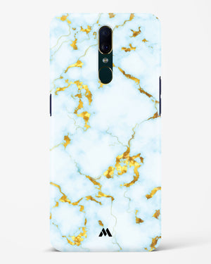White Gold Marble Hard Case Phone Cover (Oppo)