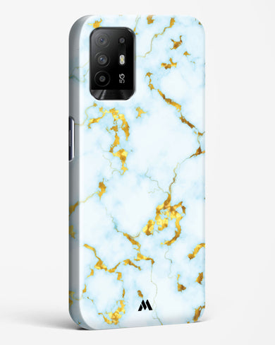 White Gold Marble Hard Case Phone Cover (Oppo)