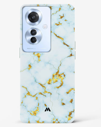 White Gold Marble Hard Case Phone Cover (Oppo)