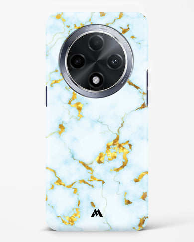 White Gold Marble Hard Case Phone Cover (Oppo)