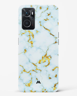 White Gold Marble Hard Case Phone Cover-(Oppo)