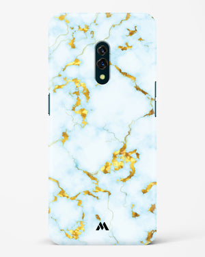 White Gold Marble Hard Case Phone Cover-(Oppo)