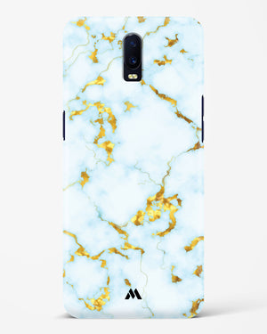 White Gold Marble Hard Case Phone Cover-(Oppo)