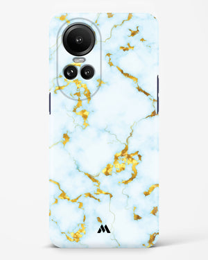 White Gold Marble Hard Case Phone Cover (Oppo)
