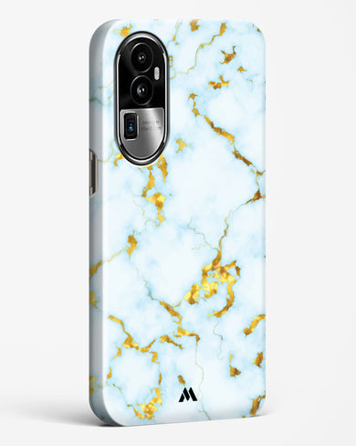 White Gold Marble Hard Case Phone Cover (Oppo)