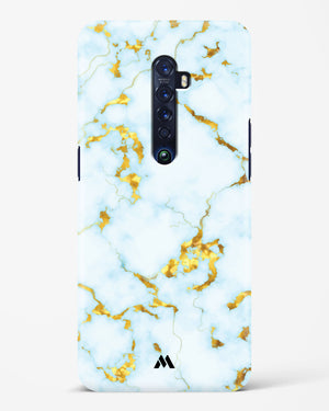 White Gold Marble Hard Case Phone Cover-(Oppo)