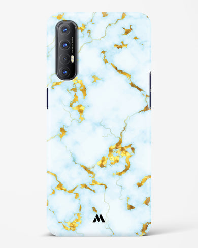 White Gold Marble Hard Case Phone Cover (Oppo)