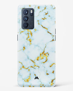 White Gold Marble Hard Case Phone Cover (Oppo)