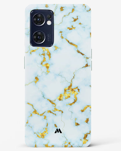 White Gold Marble Hard Case Phone Cover (Oppo)