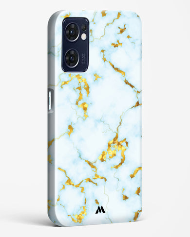 White Gold Marble Hard Case Phone Cover (Oppo)