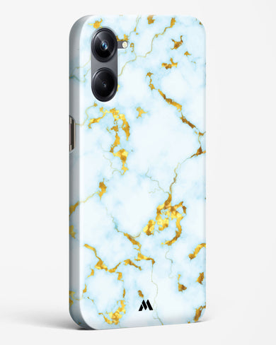 White Gold Marble Hard Case Phone Cover (Realme)