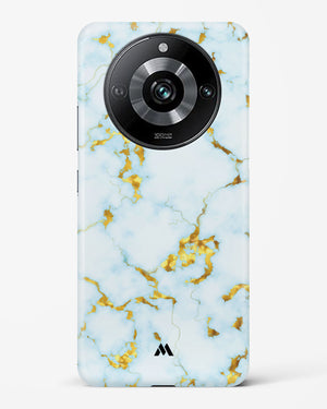 White Gold Marble Hard Case Phone Cover (Realme)