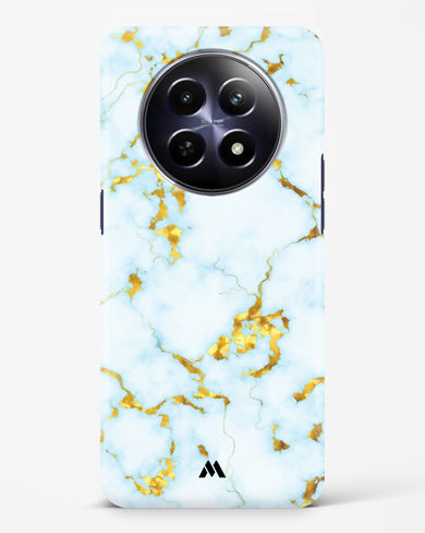White Gold Marble Hard Case Phone Cover (Realme)